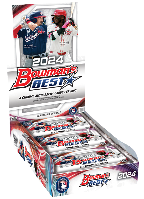 Box of Bowman's Best Baseball packs.